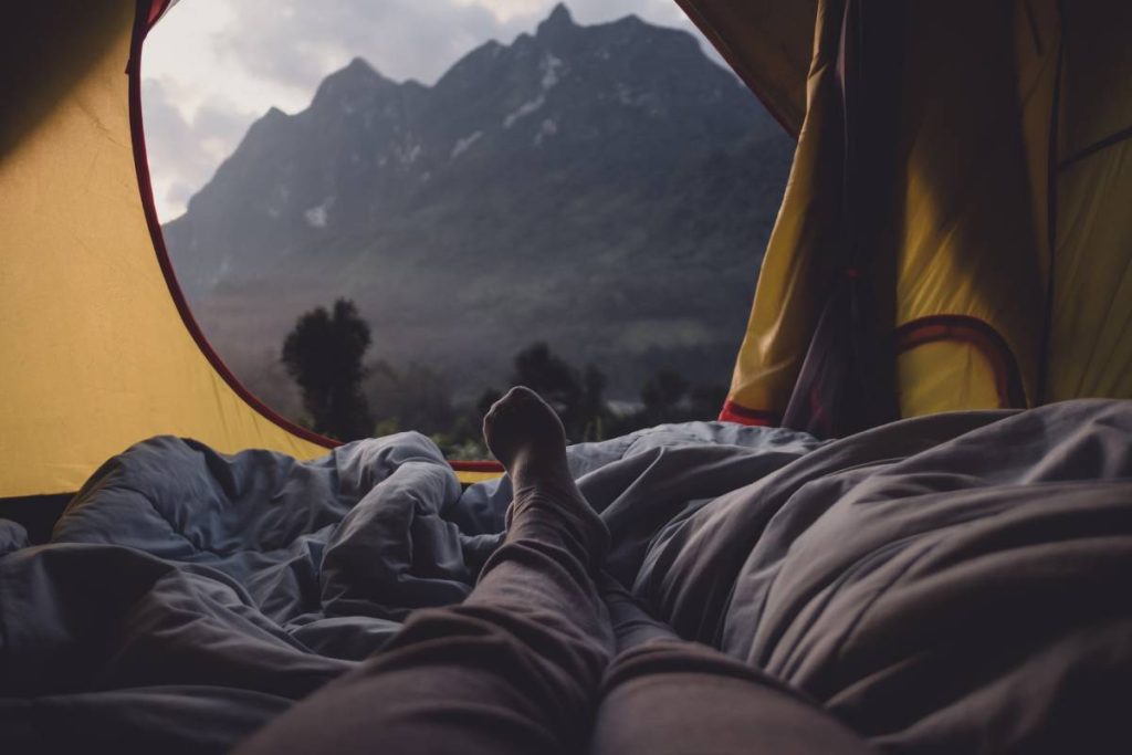 Staying calm after a storm while camping