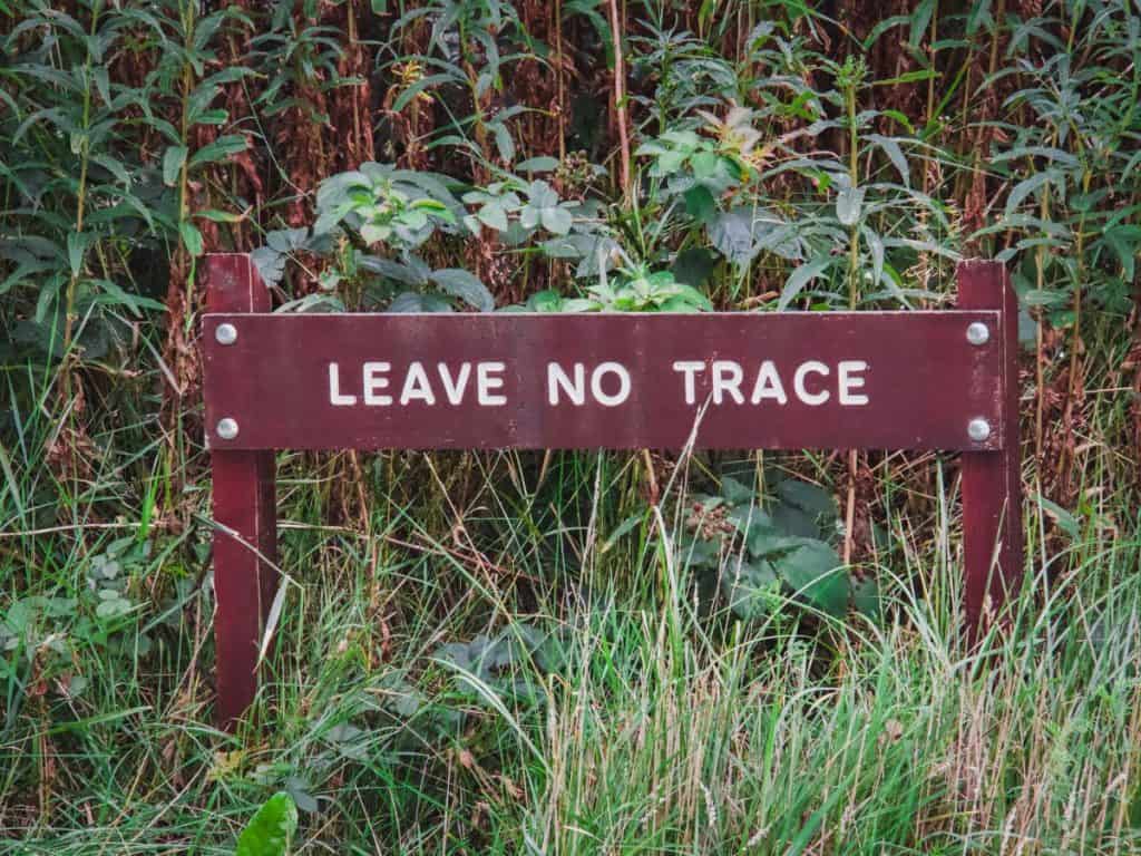 Leave no trace when wild camping in England & Wales