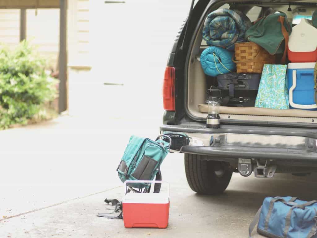 Packing the boot of your car with essential camping gear
