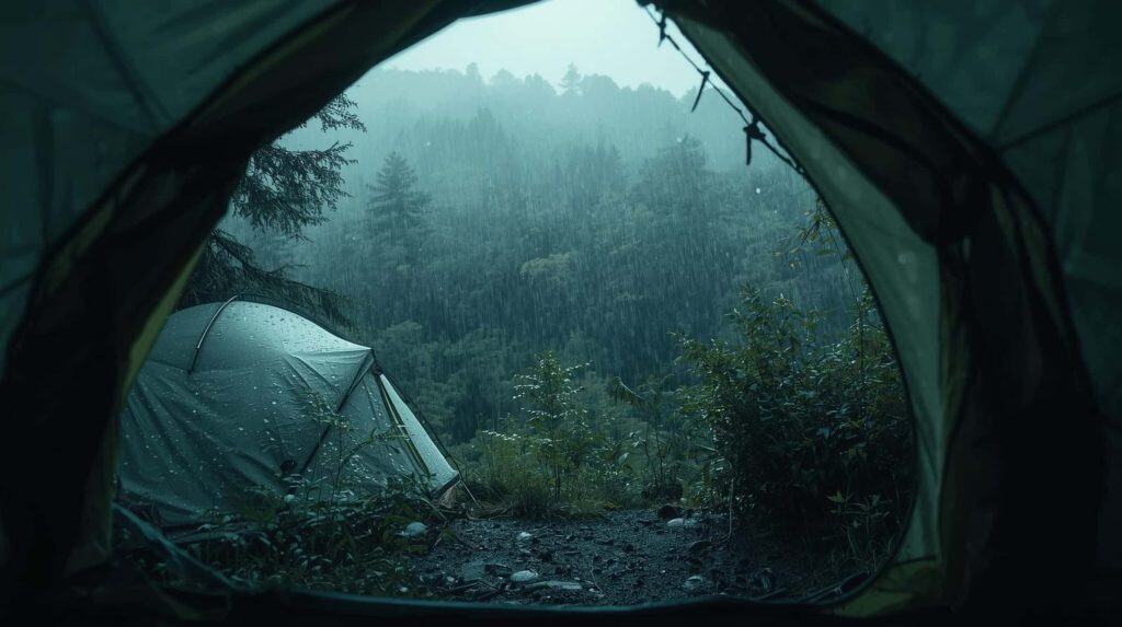 Camling Raining Background Camping in the Rain: How to Stay Dry and Warm in Wet Weather