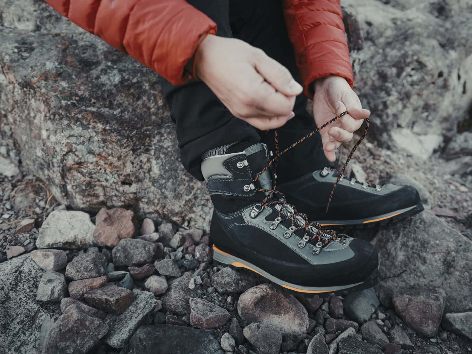 How to fix heel pain in hiking boots by adjusting laces for a better fit.